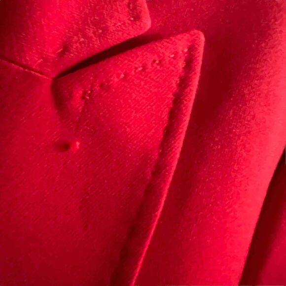 Anne Klein ~ beautiful red blazer ~ attached belt ~ size 14 - Picture 4 of 13